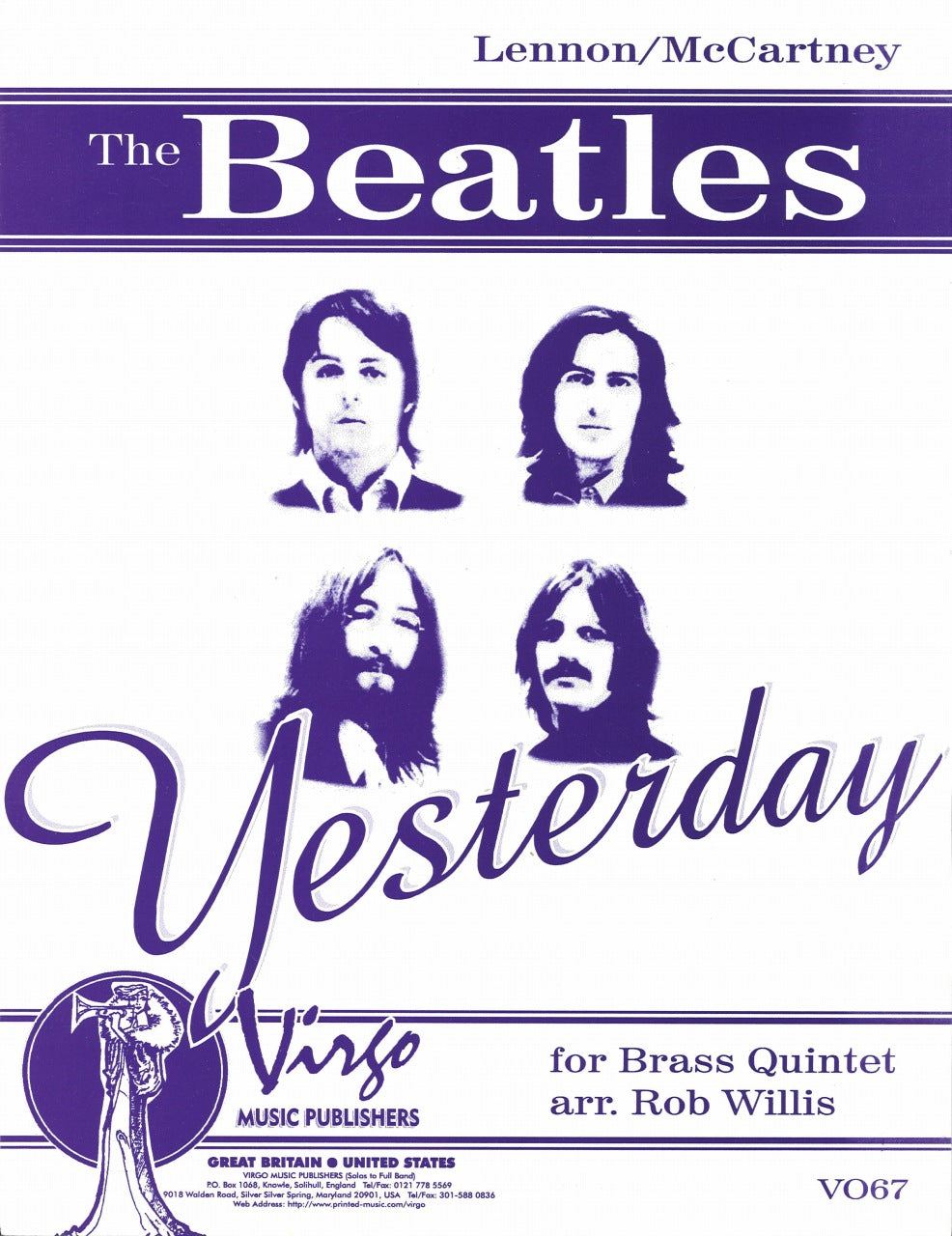 Lennon/McCartney, Yesterday (Quintet) (Virgo)