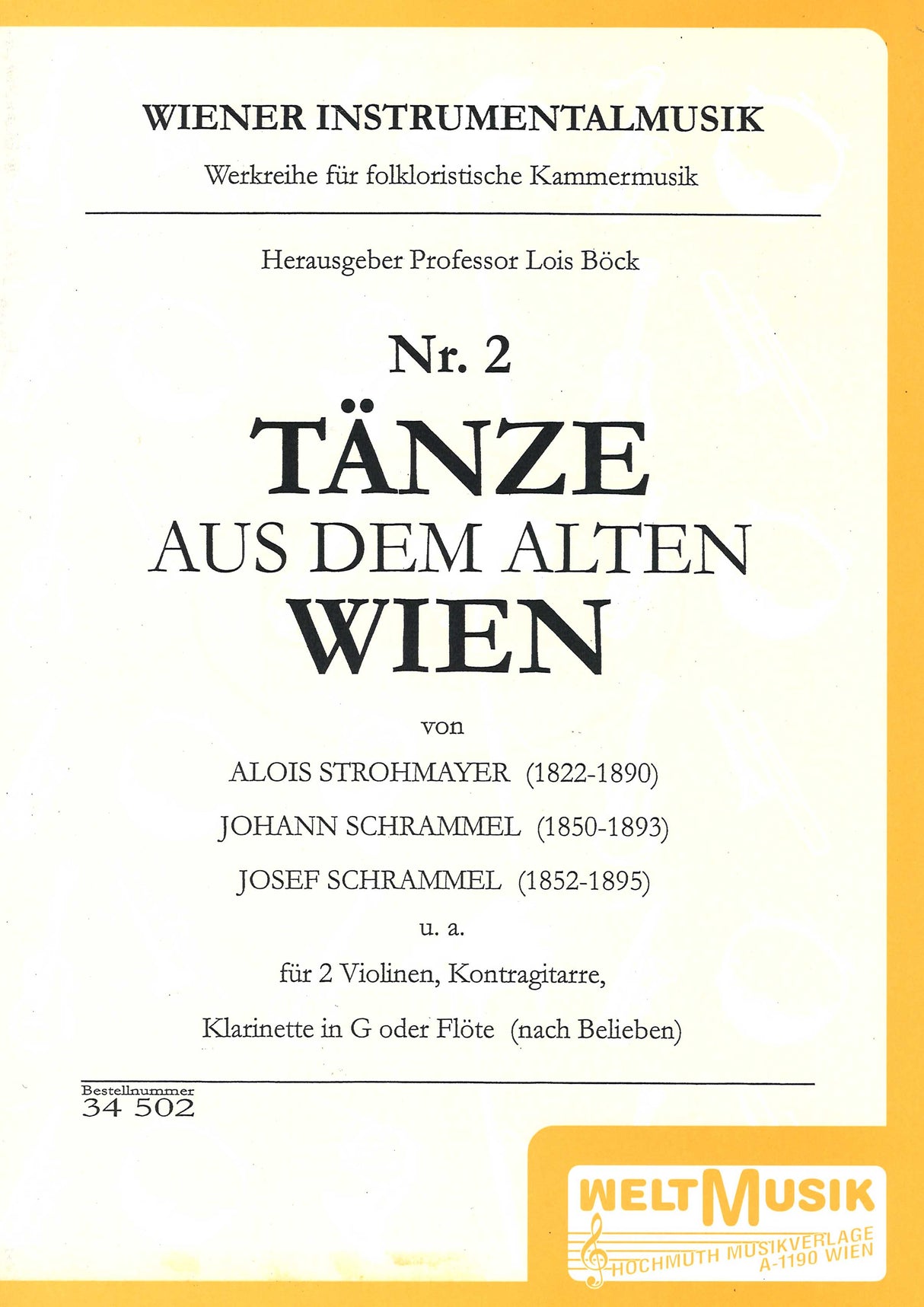 Tanze aus dem alten Wien (Score) (Eberle)