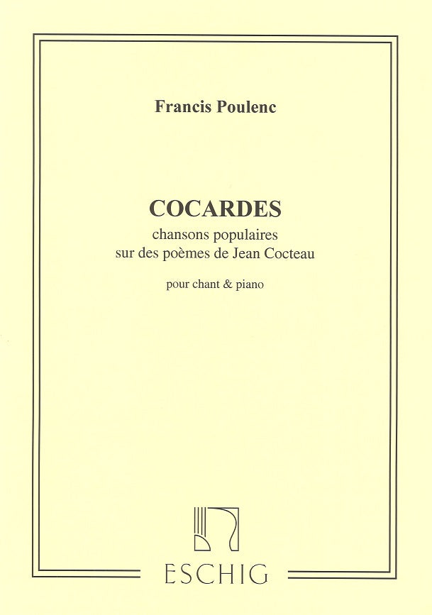 Poulenc, Cocardes (1919) (Male Voice,Pf) (Eschig)
