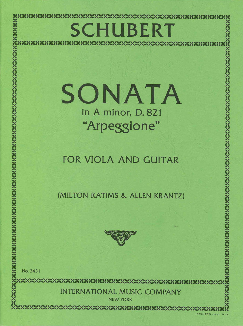 Schubert, Sonata 'Arpeggione' (Va,Guit) (IMC)