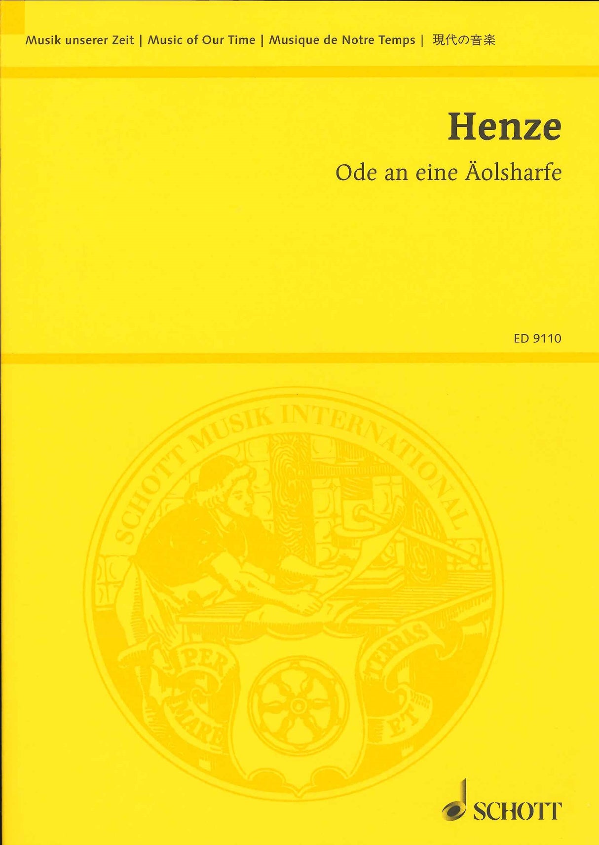Henze, Ode an eine Aolsharfe (1985/86) (Schott)