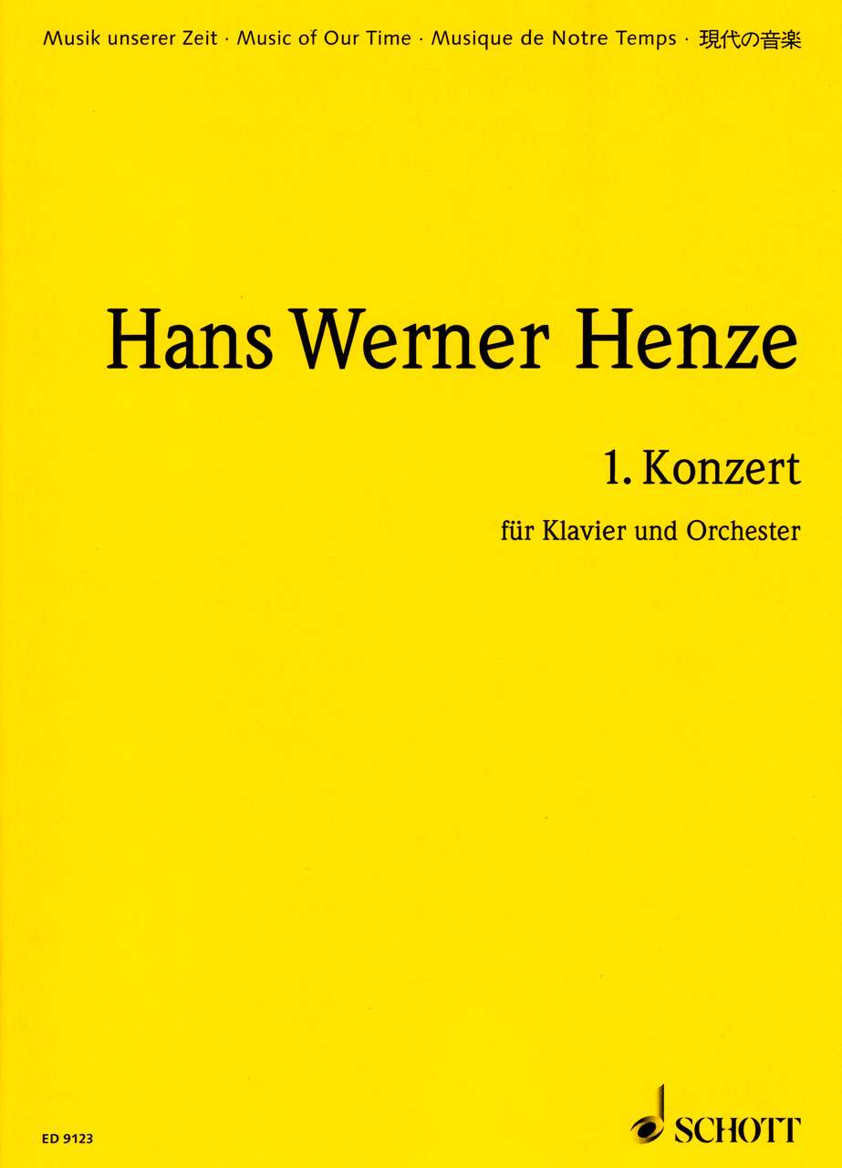 Henze, Concerto for Piano No. 1 (Schott)