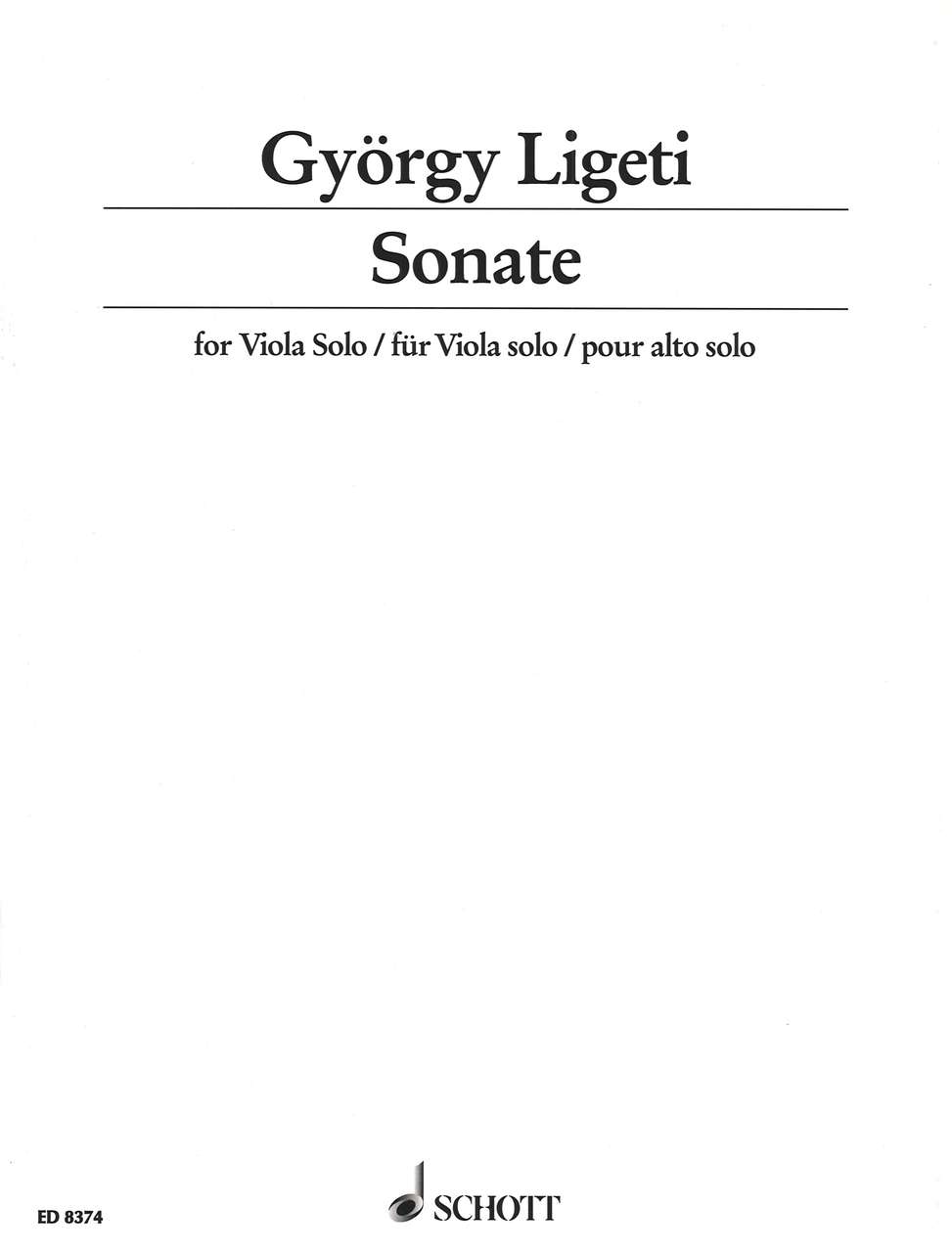 Ligeti, Sonate (Va Solo) (Schott)