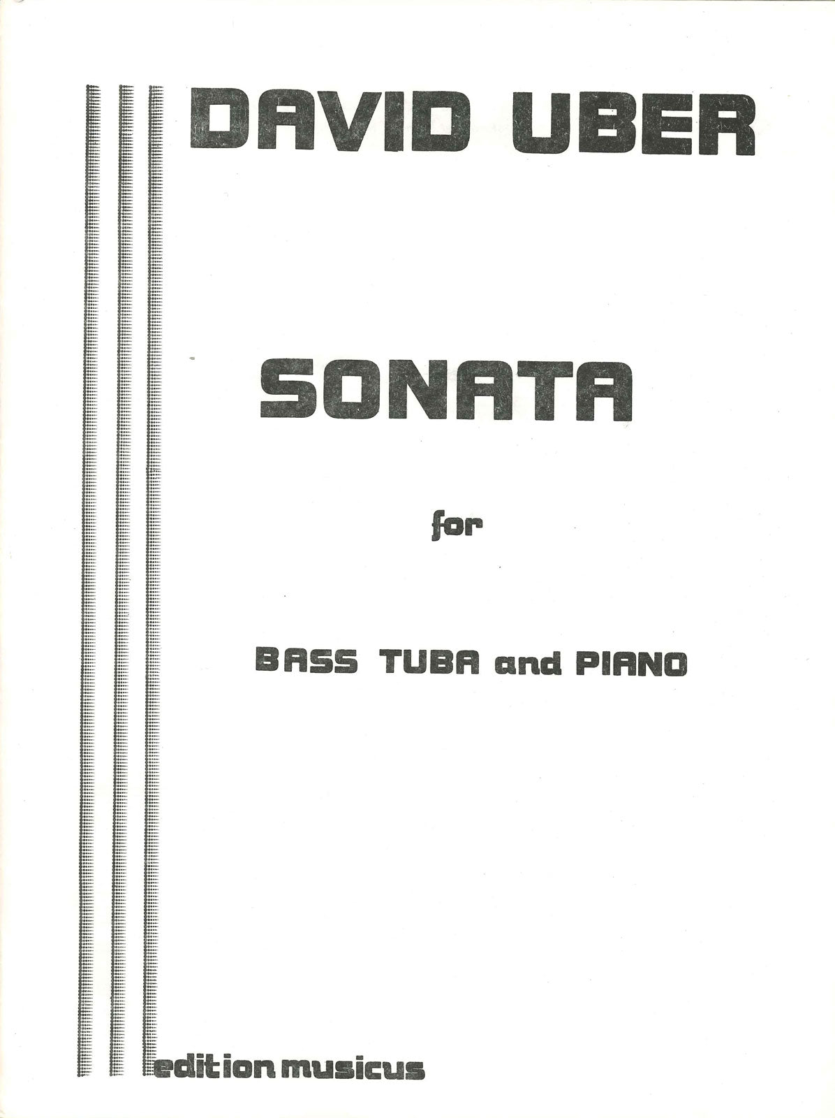 Uber, Sonata (Tba,Pf) (Edition Musicus)