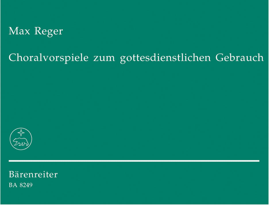 Reger, Choralvorspiele zum gottesdienstl (Barenreiter)