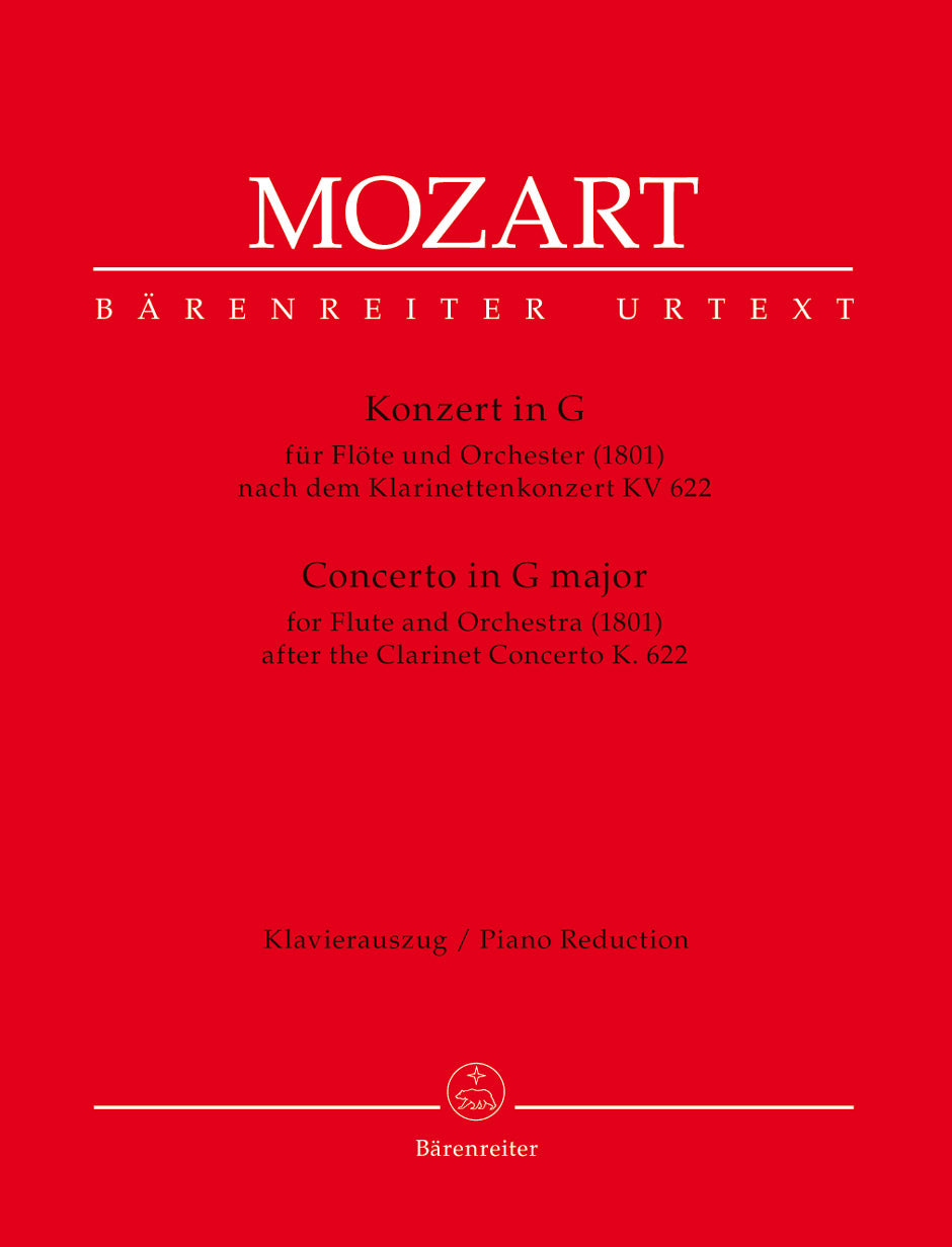 Mozart, Concerto KV 622 in G (Fl,Pf) (Barenreiter)