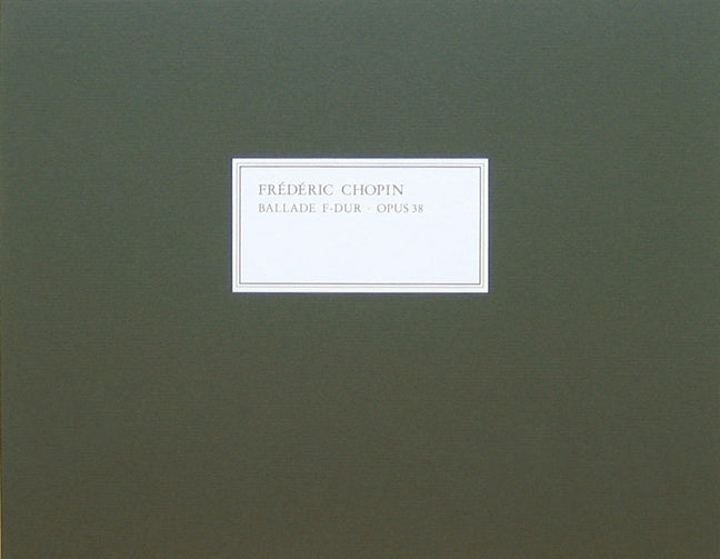 Chopin, Ballade op. 38 in F (Facs.) (Henle)