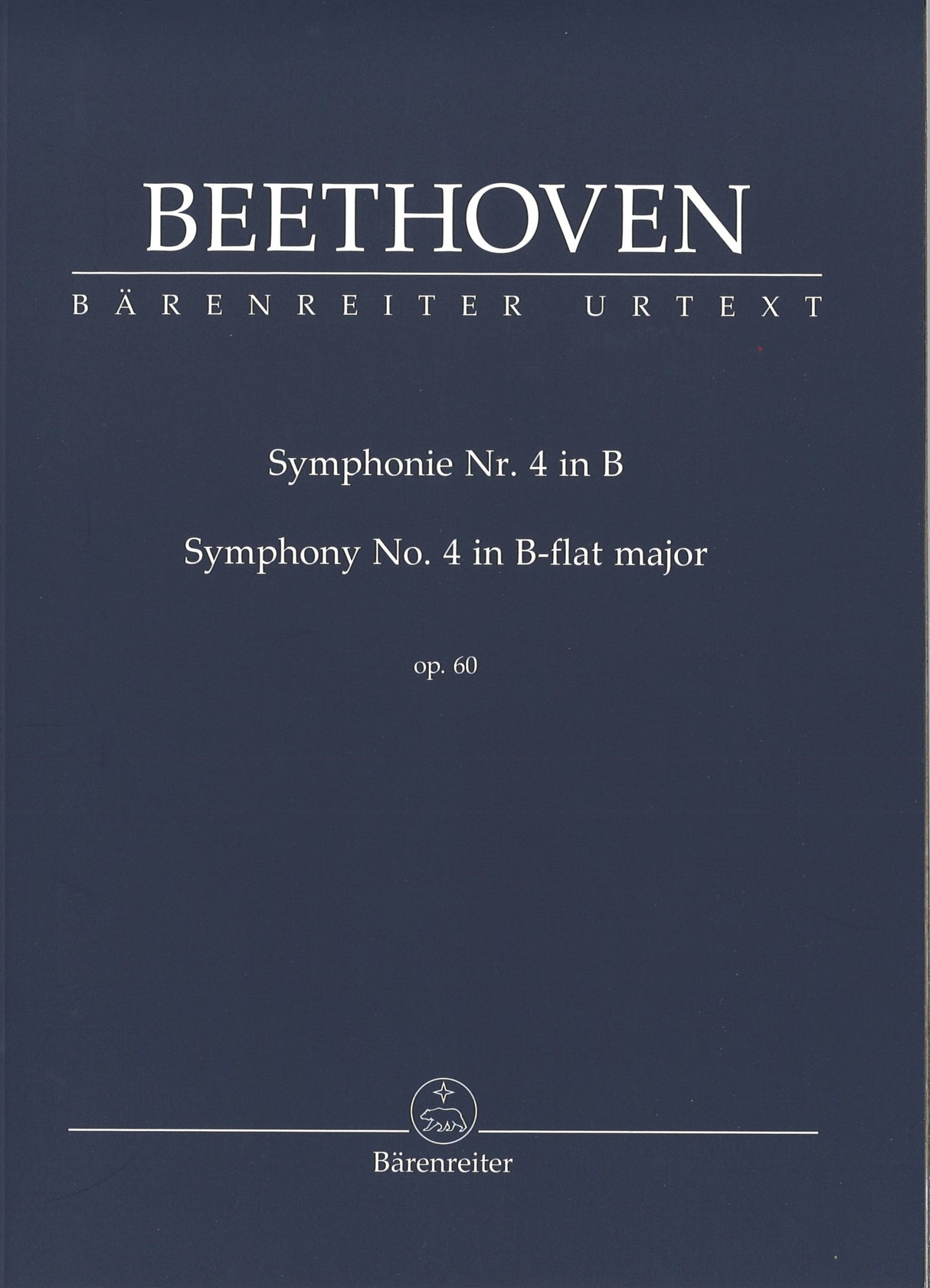 Beethoven, Symphony No. 4 (Del Mar) (Barenreiter)
