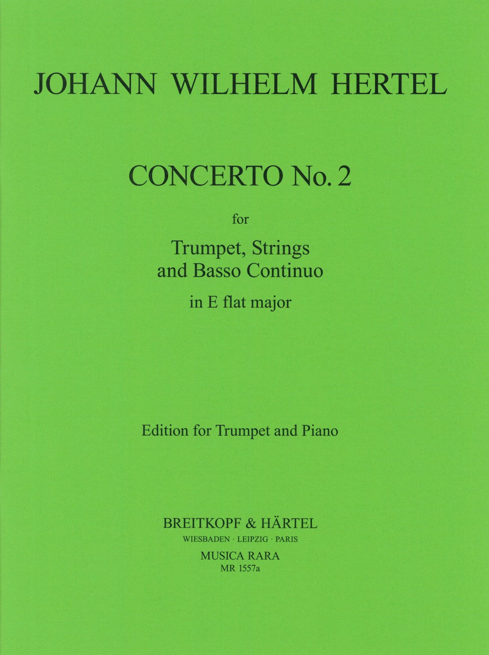 Hertel, Concerto No.2 in Eb (Trp,Pf) (Musica Rara)