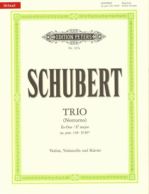 Schubert, Trio D 897 in Eb 'Notturno' (Peters)