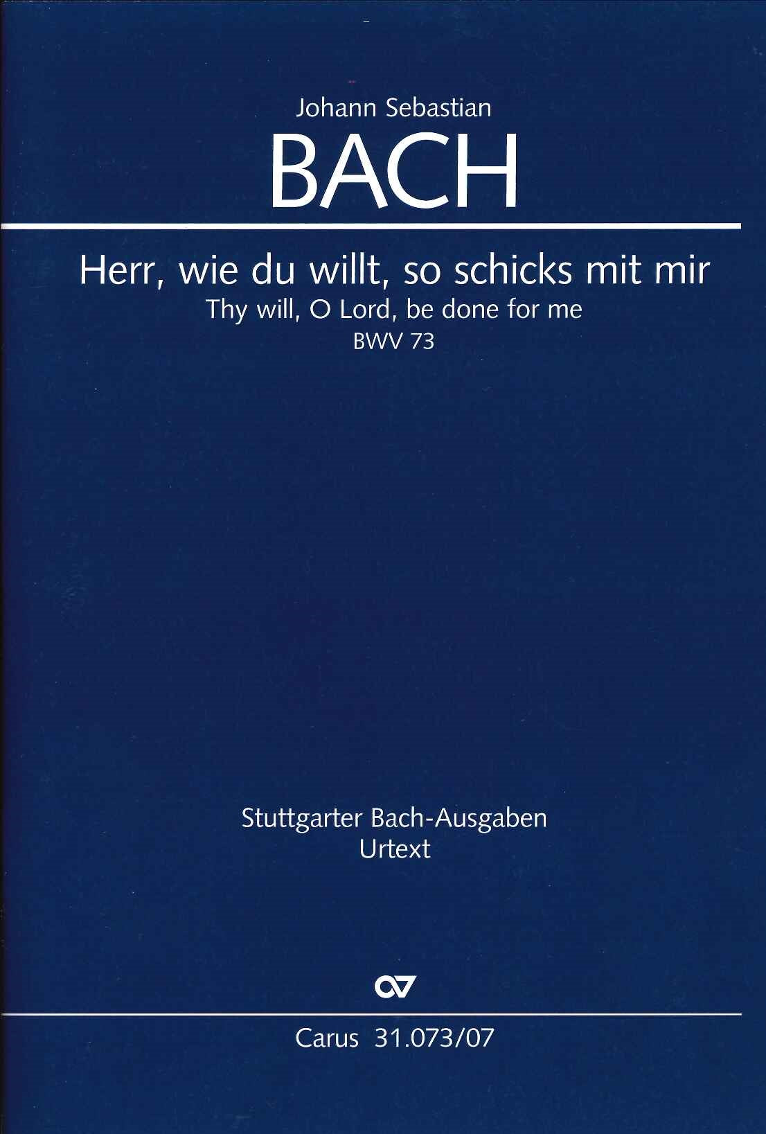 Bach, Cantata No. 73 (Kubik) (Carus)