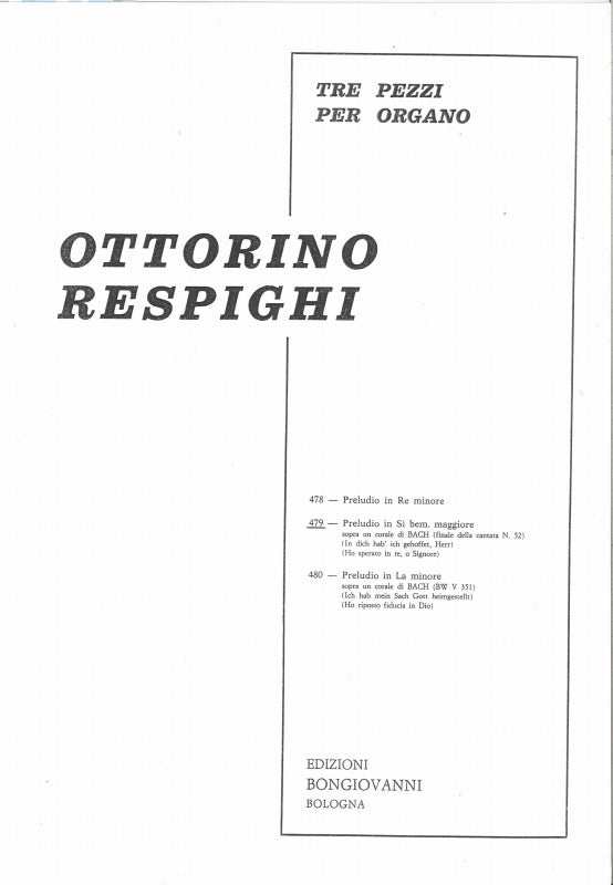 Respighi, Preludio in Sib (Bongiovanni)