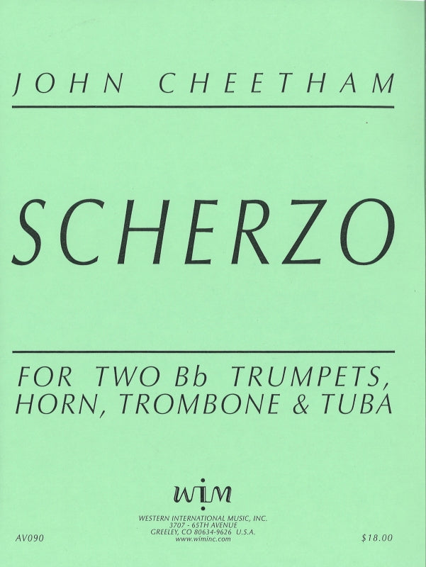 Cheetham, Scherzo (2Trp,Hn,Tbn,Tba) (Western International Music)