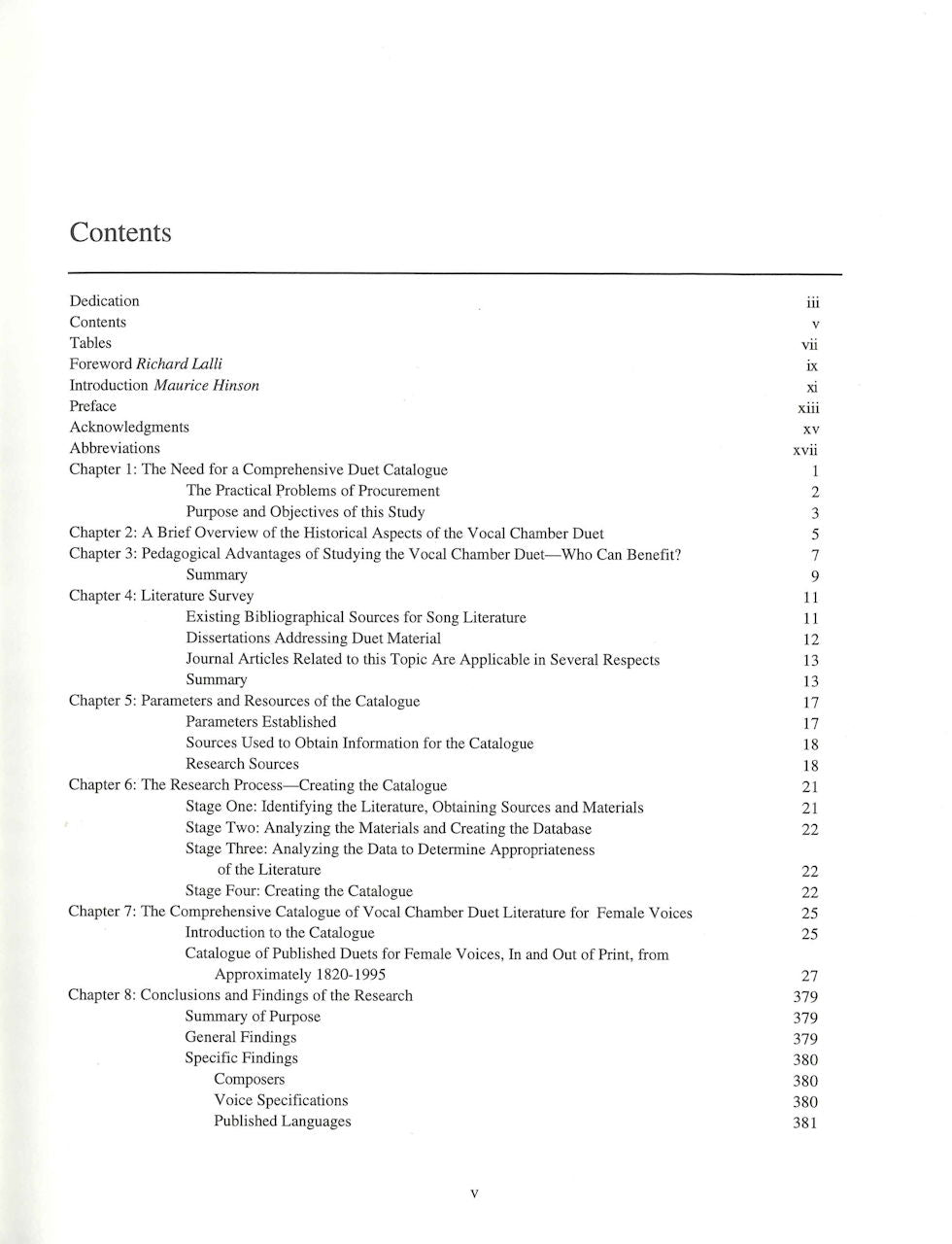 Comprehensive Catalogue of Duet (Scarecrow)
