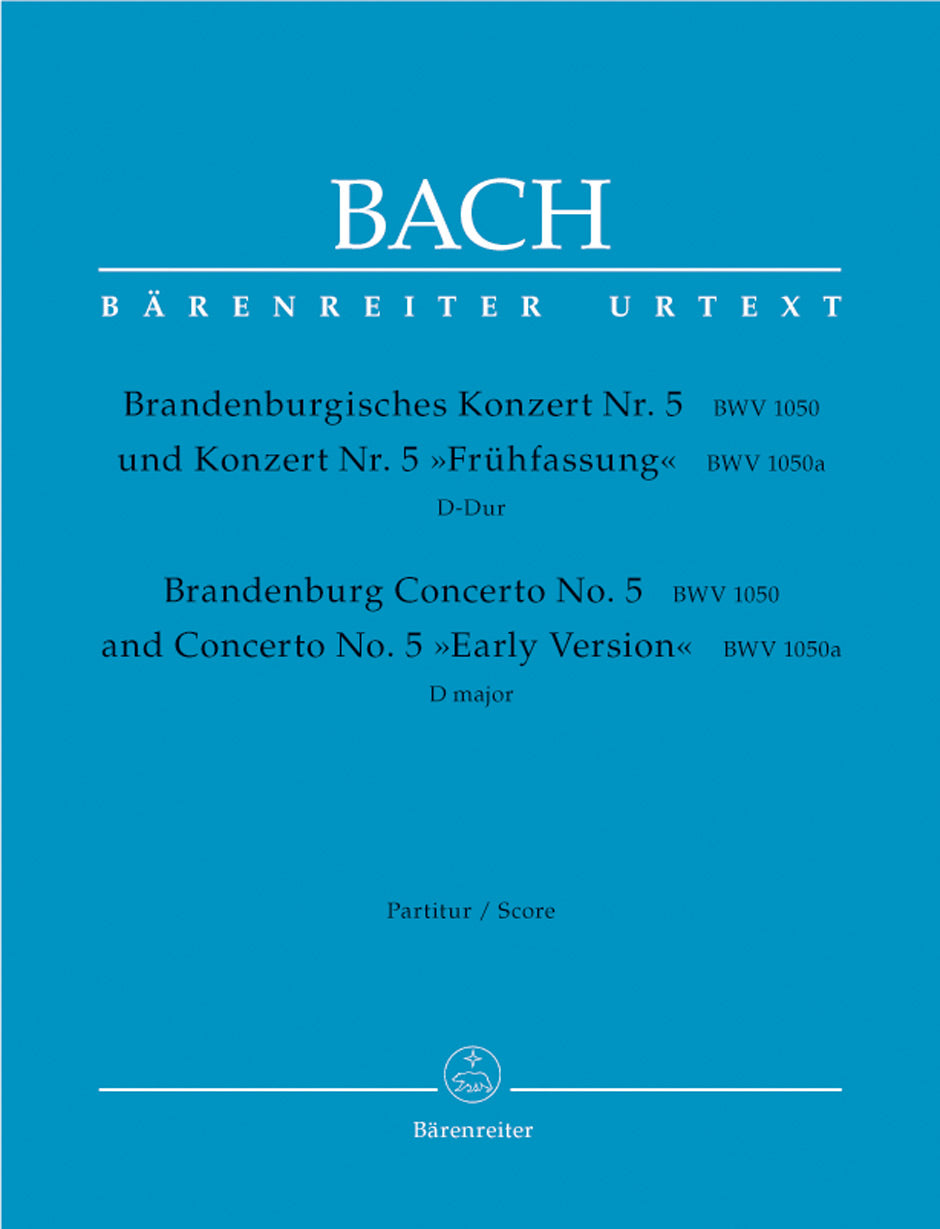 Bach, Brandenburg Concerto 5 Full Score (Barenreiter)