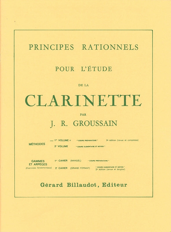 Groussain, Principes rationnels 1 (Billaudot)
