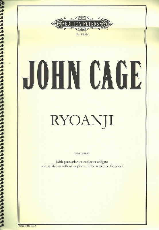 Cage, Ryoanji: Percussion (Peters)