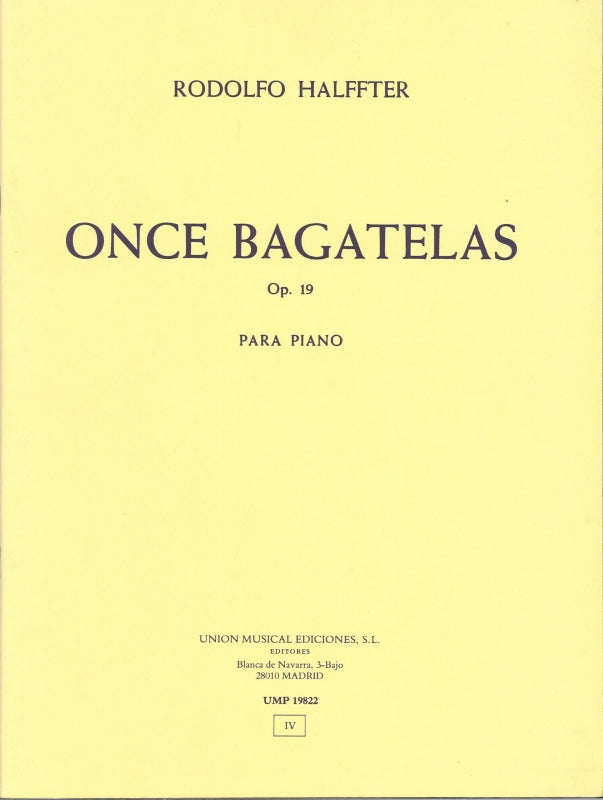 Halffter,R., 11 Bagatelas op. 19 (UME)