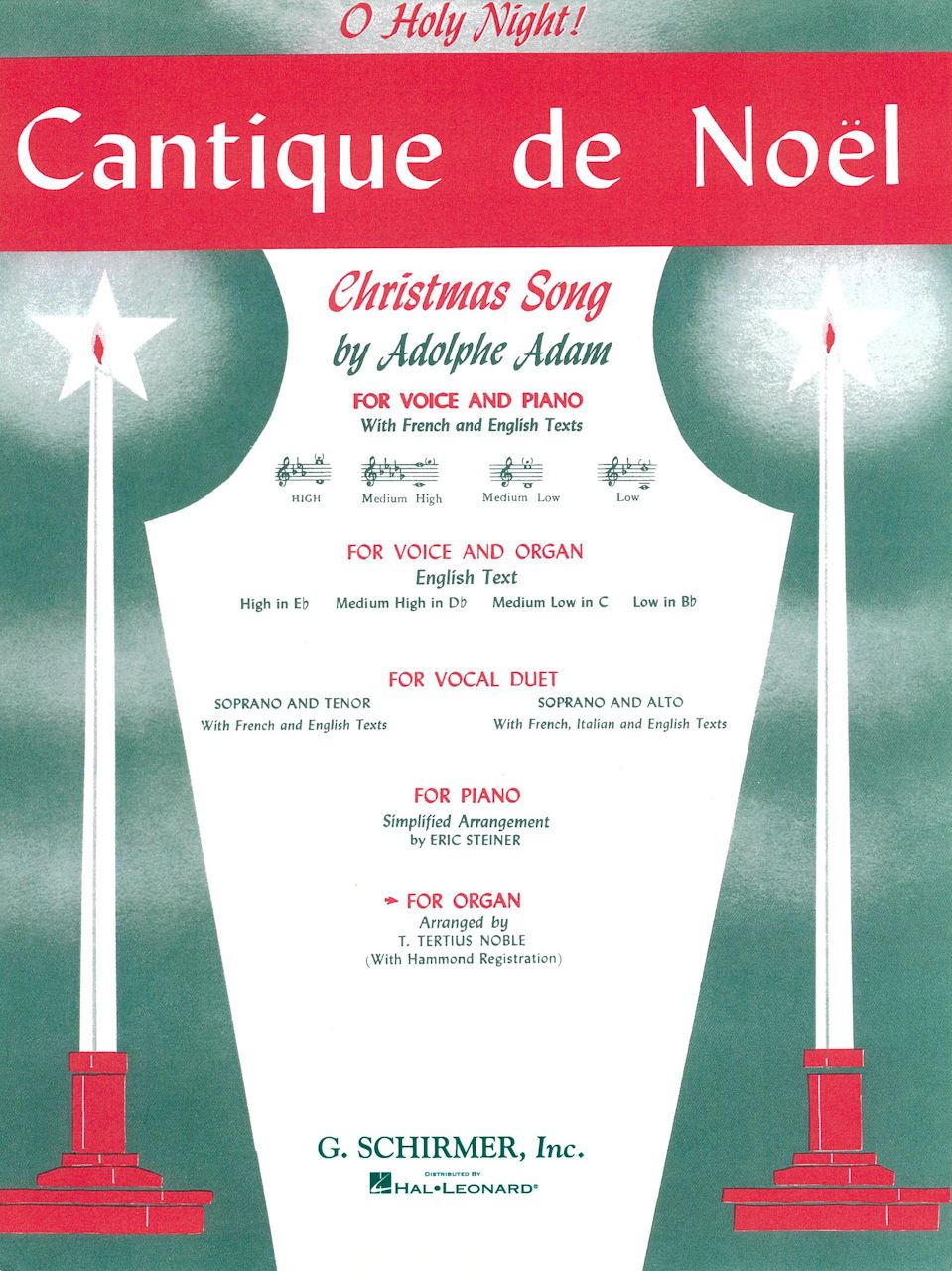Adam, Cantique de Noel (O Holy Night) (G.Schirmer)