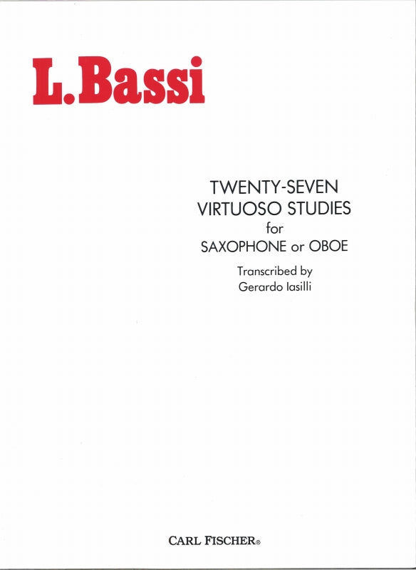 Bassi, 27 Virtuoso Studies (Iasilli) (Carl Fischer)