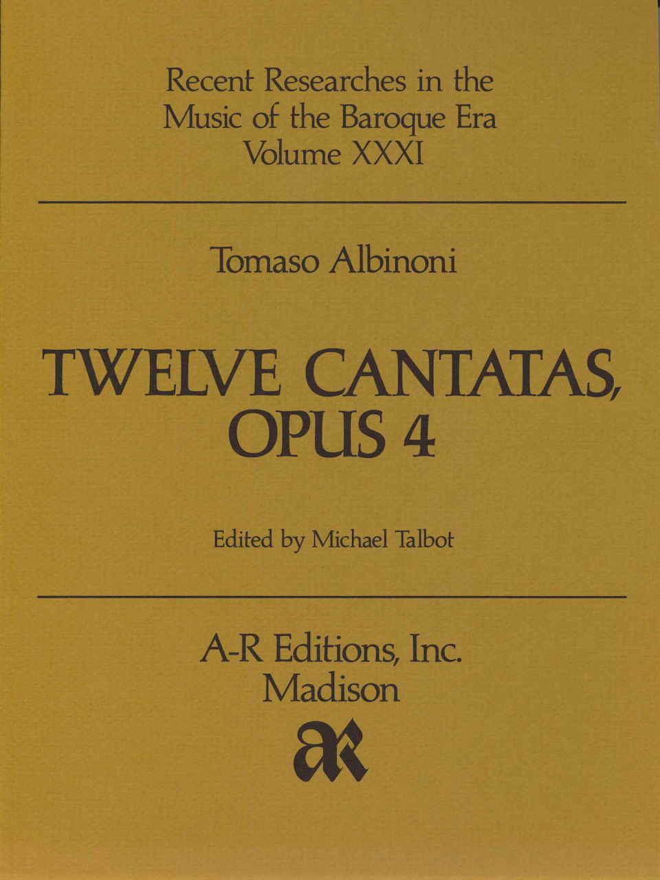 Albinoni, 12 Cantatas op. 4 (A-R Editions)