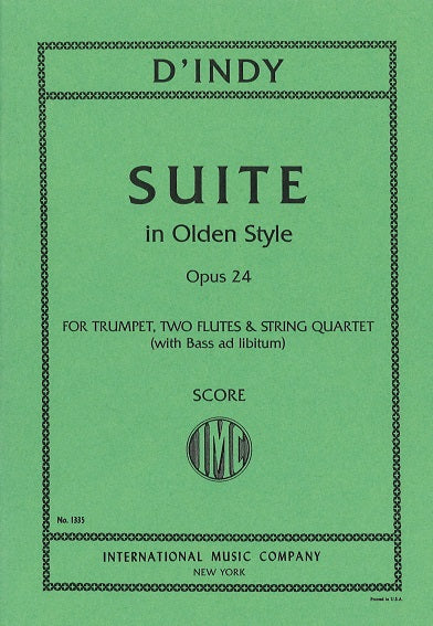 Indy,d', Suite in Old Style op. 24 (IMC)