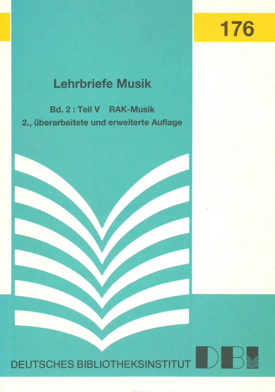 Wassner, Lehrbriefe Musik 2 (Deutsches Bibliotheksinstitut)