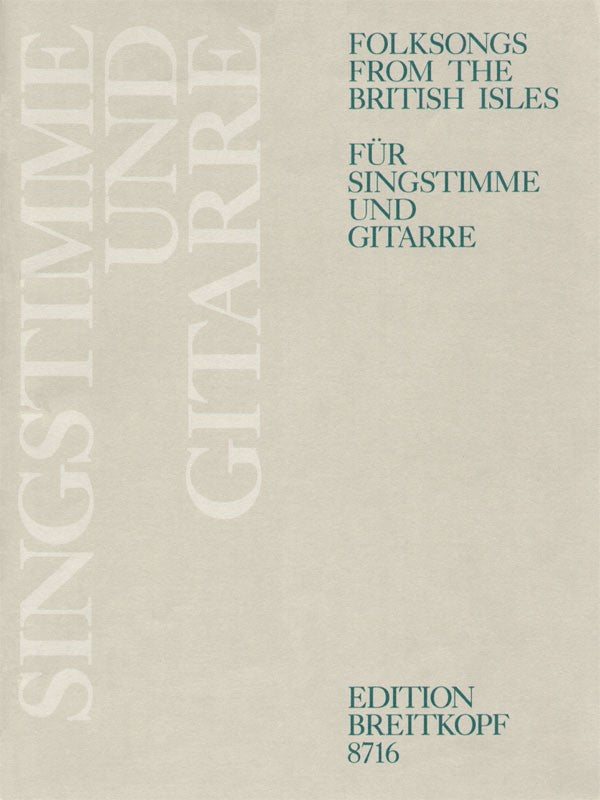Folksongs from the British Isles (Vo,Gt) (Breitkopf)
