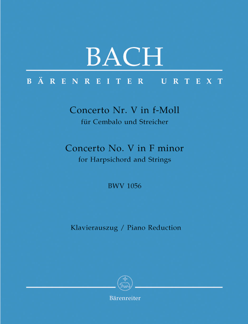 Bach, Concerto BWV 1056 in f (No. 5) (Barenreiter)