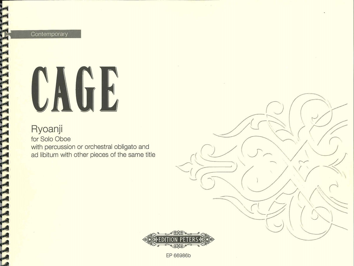 Cage, Ryoanji: for Oboe and Percussion (Peters)