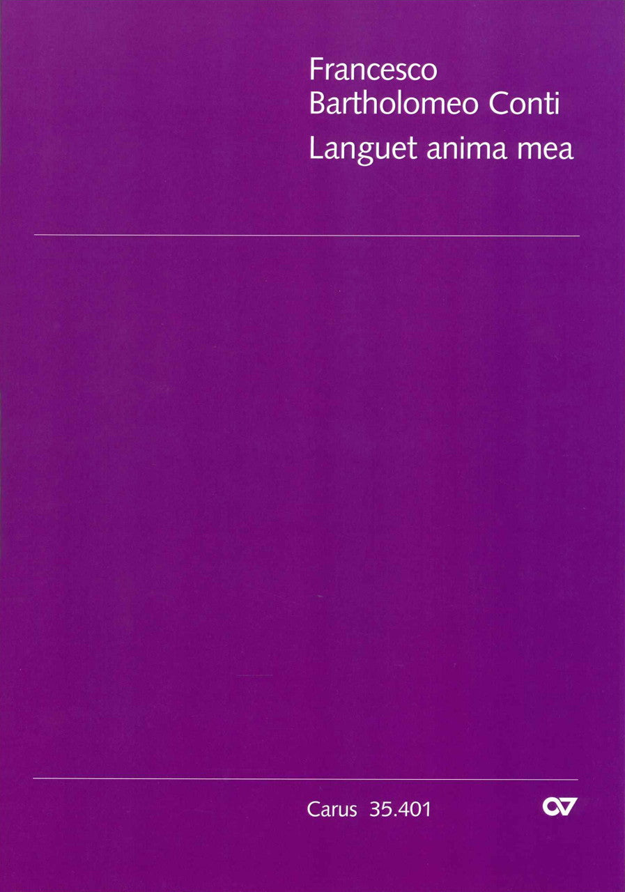 Conti, Languet anima mea (Score) (Carus)