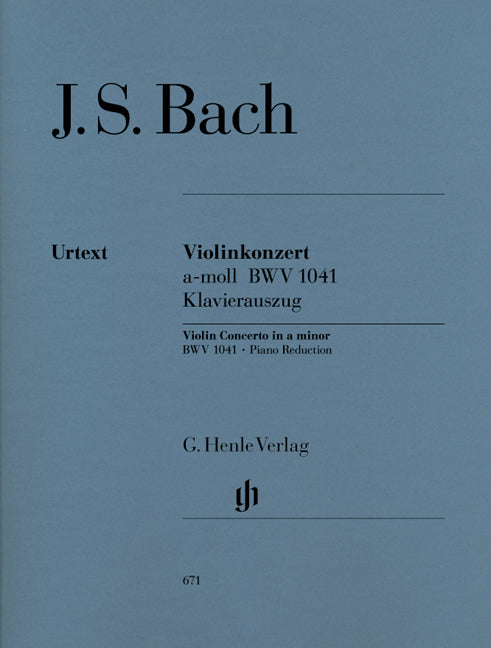 Bach, Concerto BWV 1041 in a (Henle)
