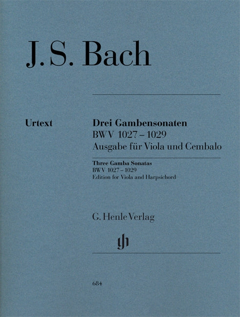 Bach, Sonaten BWV 1027-29 (Va,Cemb) (Henle)