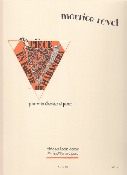Ravel, Piece en forme de habanera (H) (Leduc)