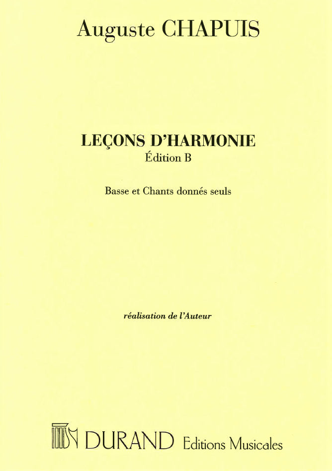 Chapuis, Lecons d'harmonie B: Realisatio (Durand)
