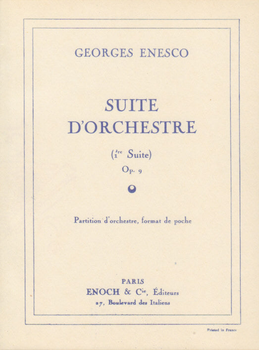 Enesco, Suite No. 1 op. 9 (Enoch)