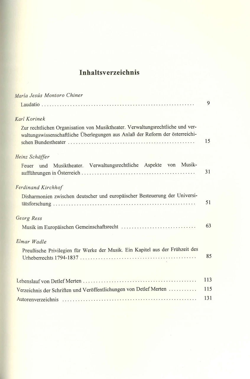 Montoro Chiner, Musik und Recht (Dunker & Humblot)