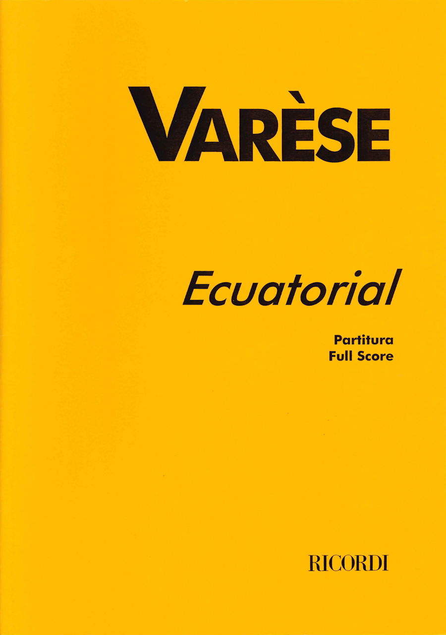 Varese, Ecuatorial for Bass Voice & Inst (Ricordi)