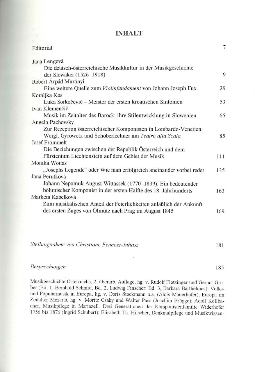Musicologica Austriaca 16 (Musikwissenschaftlicher Verlag)