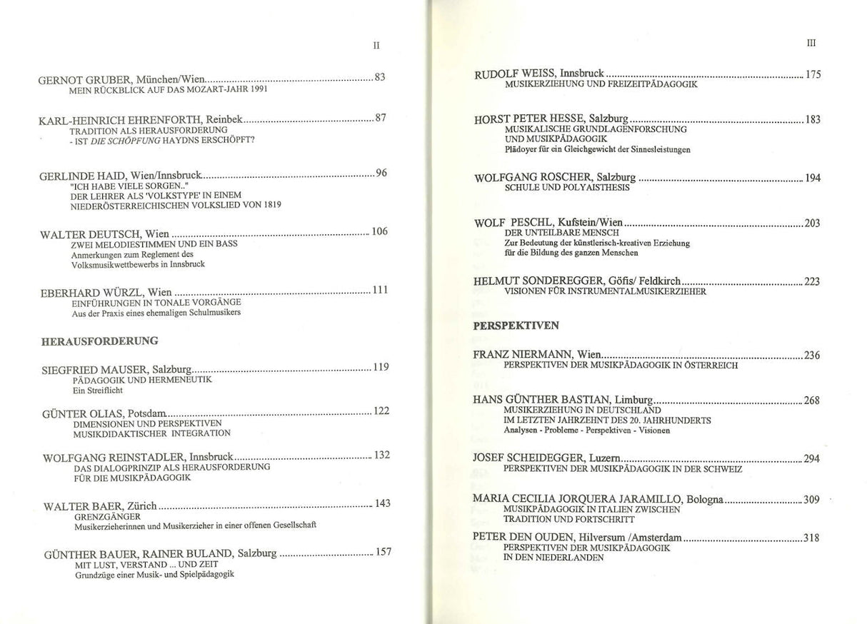 Musikpadagogik: Tradition & Herausforder (Muller-Speiser)