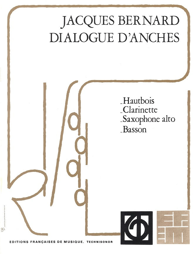 Bernard, Dialogue d'anches(Ob,Cl,Sax,Bn) (Billaudot)
