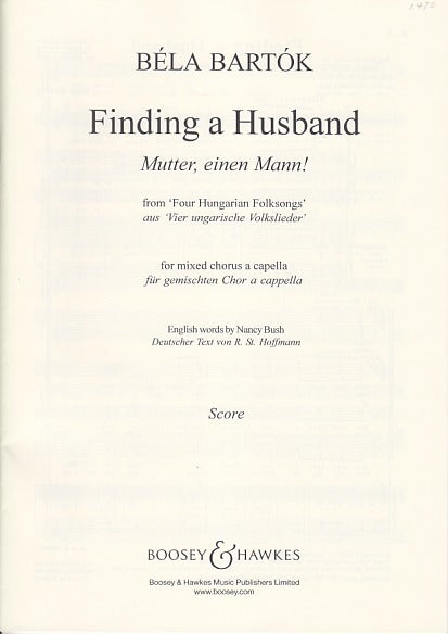 Bartok, Finding a Husband (SSAATTBB) (Boosey)