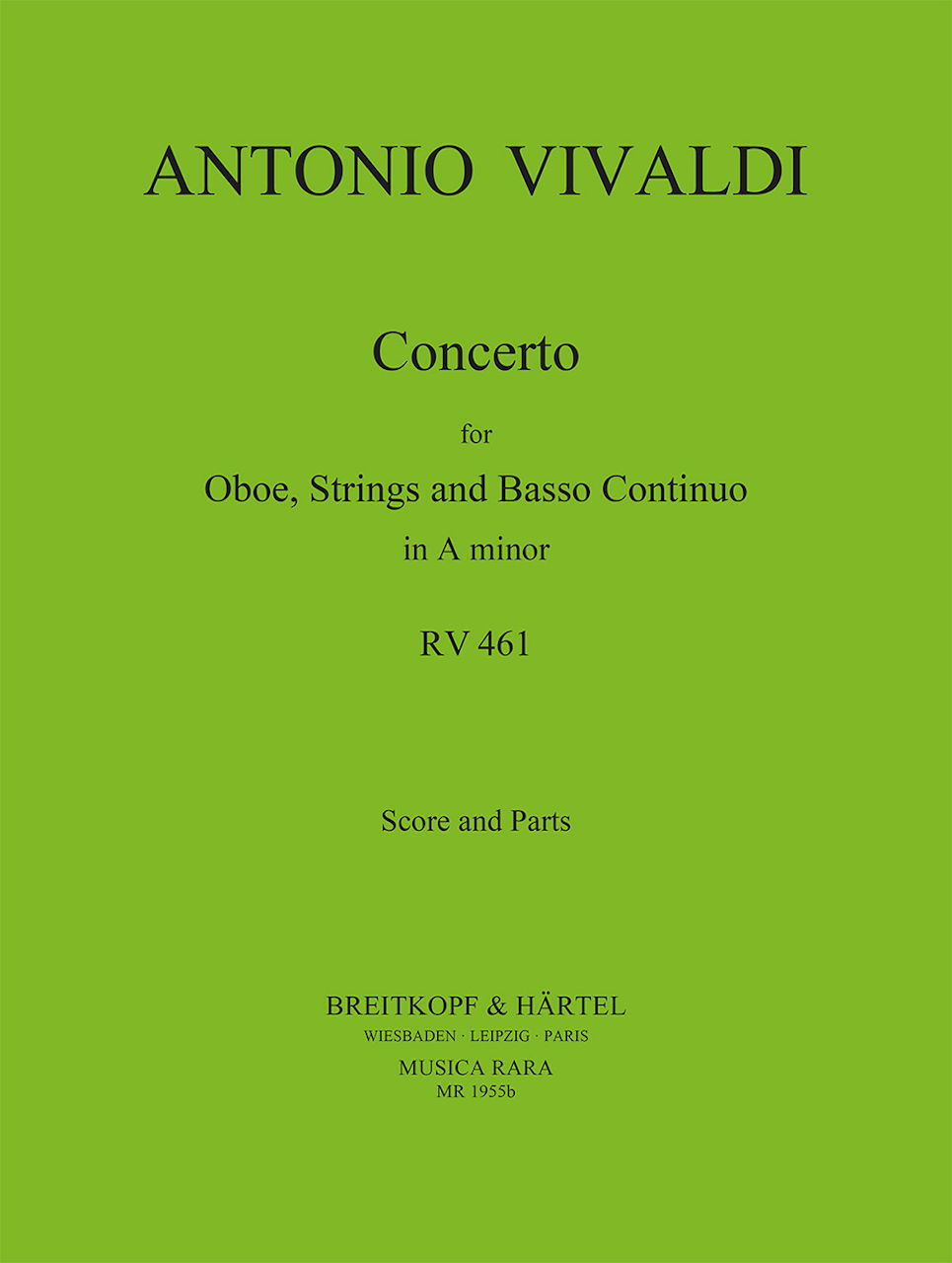 Vivaldi, Concerto in a, F 7/5, RV 461 (Musica Rara)