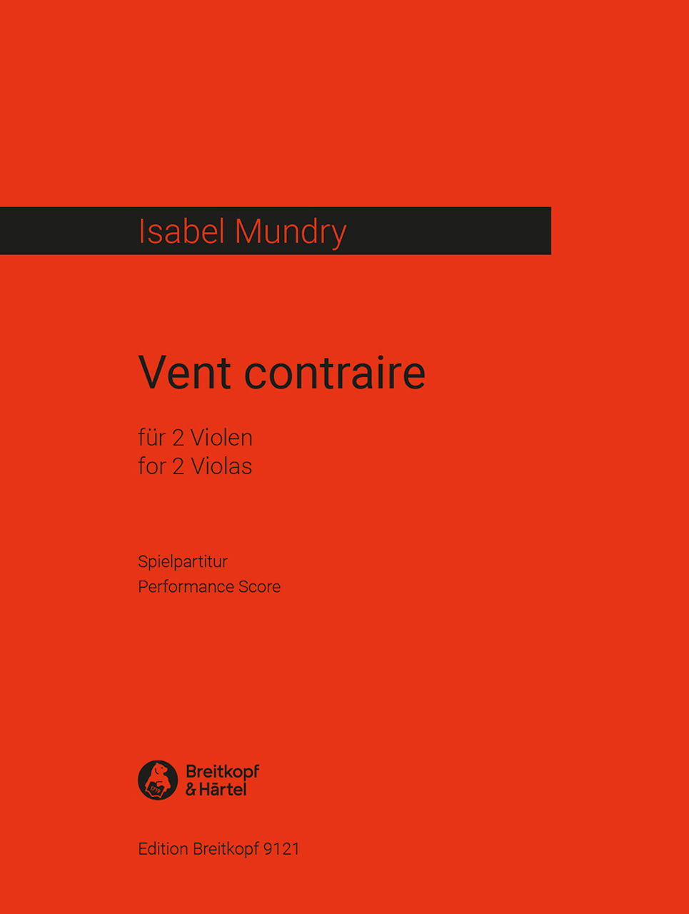 Mundry, Vent contraire (1999) (2Va) (Breitkopf)