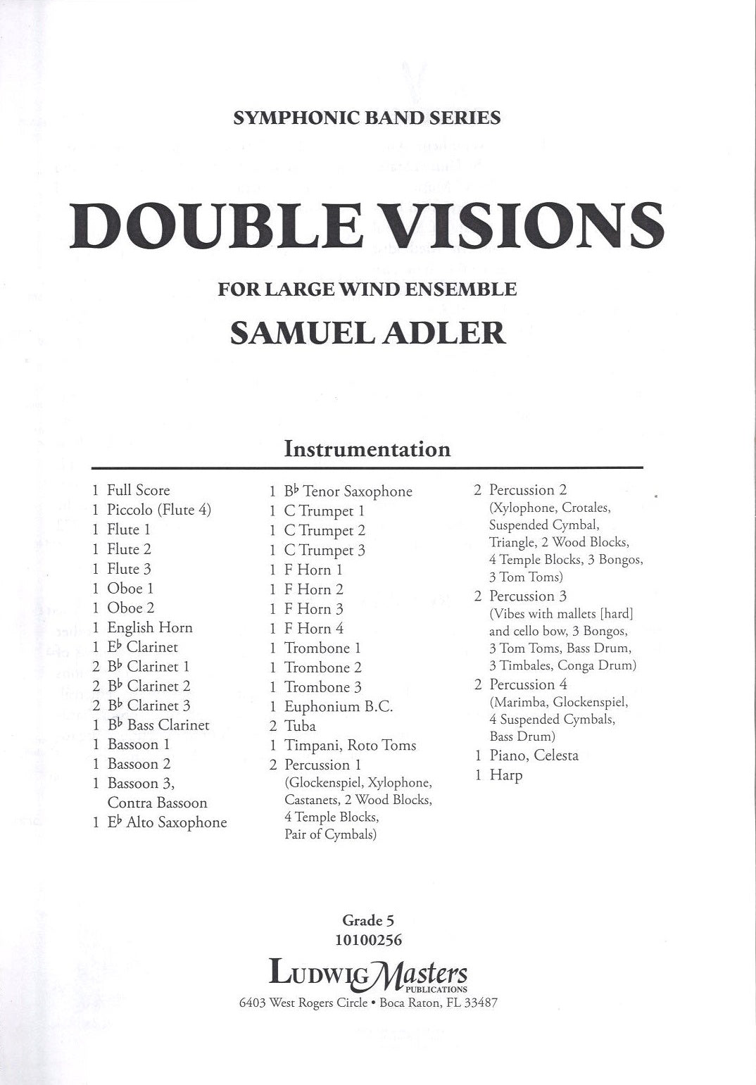 Adler, Double Visions (Ludwig Music)