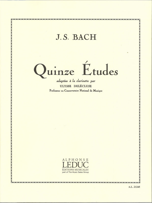 Bach/Delecluse, 15 Etudes (Leduc)