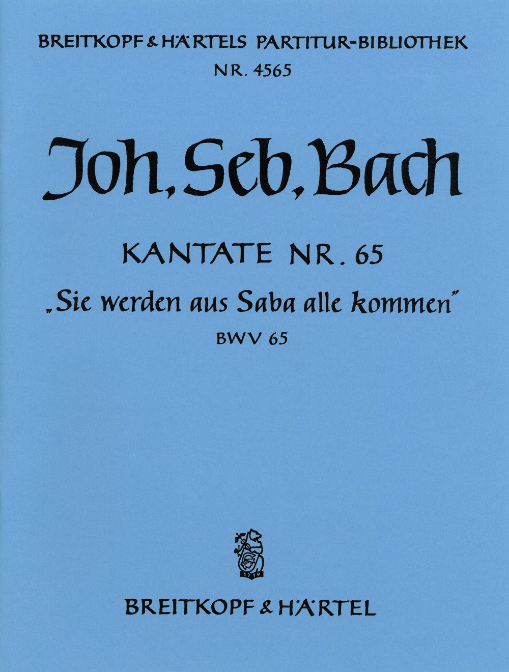 Bach, Kantate Nr. 65 (Breitkopf)