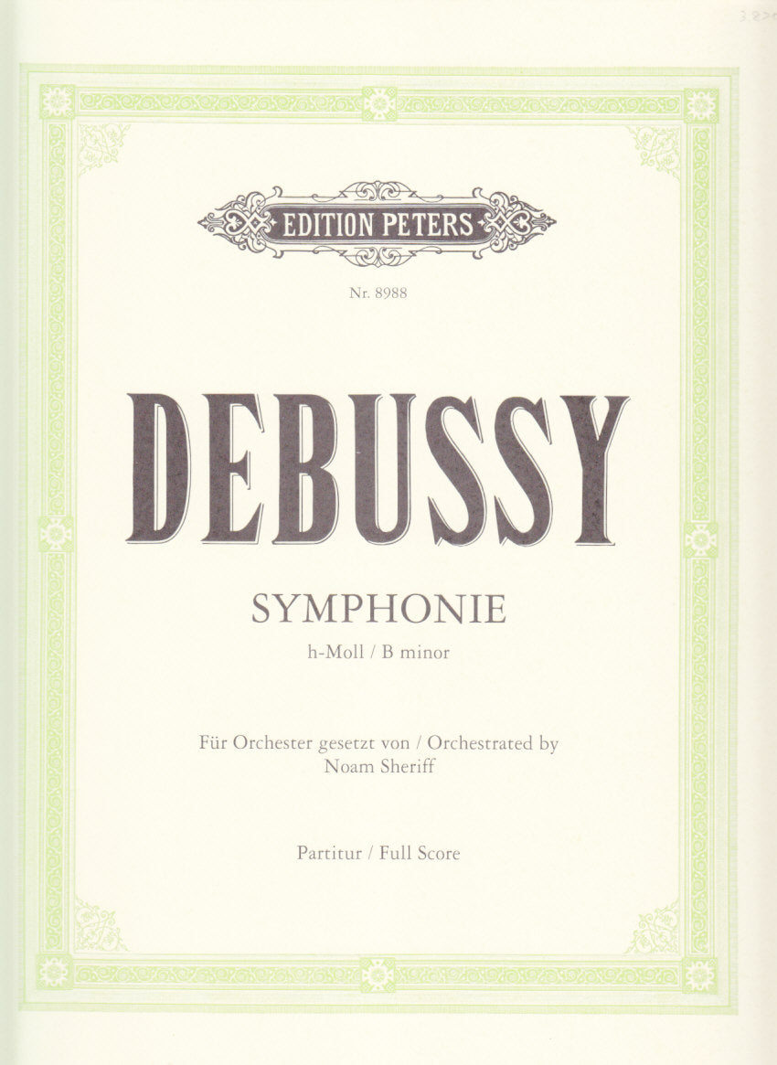 Debussy, Symphonie h-moll fur Orchester (Peters)