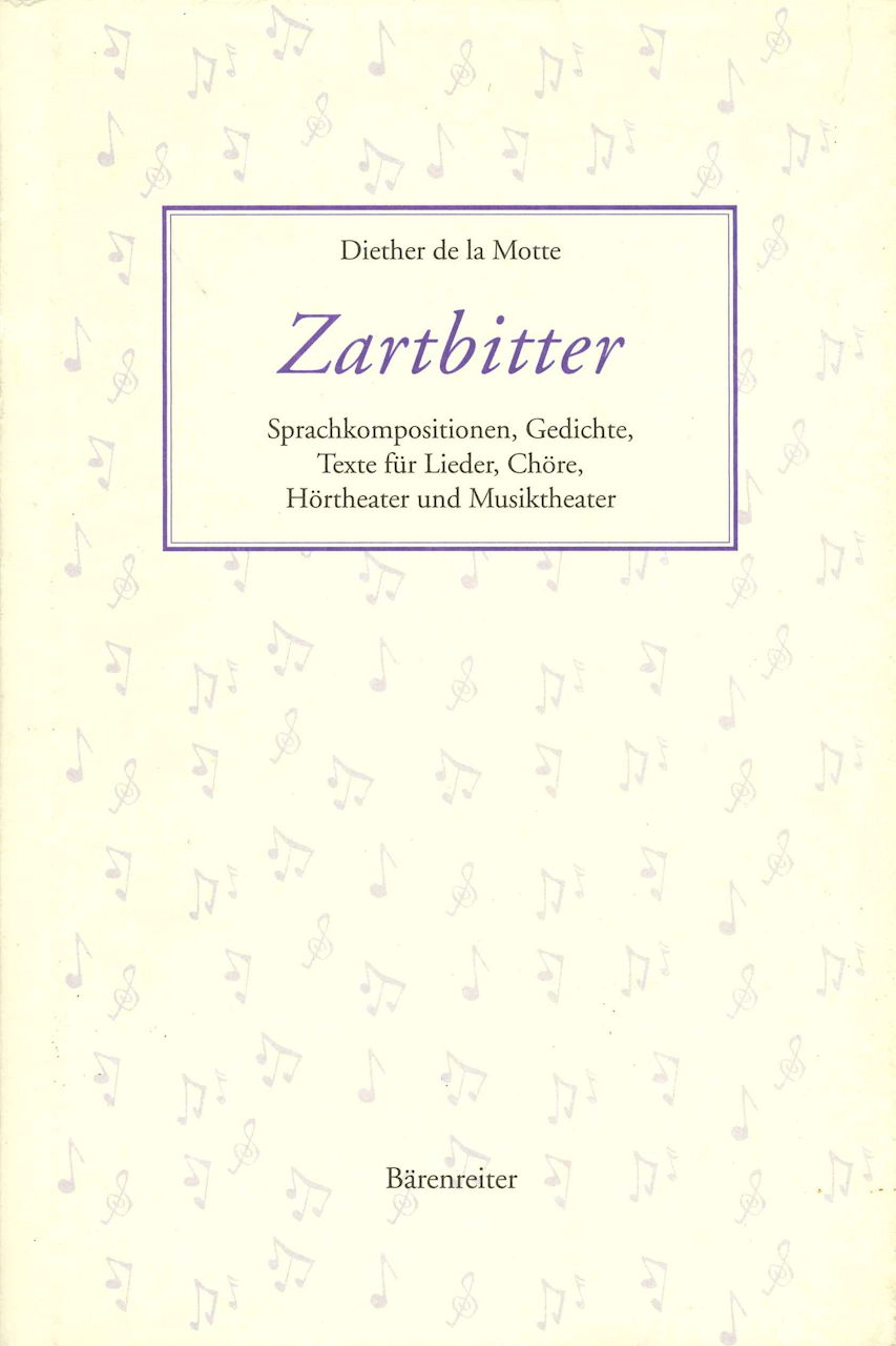 de la Motte, Zartbitter (Barenreiter)