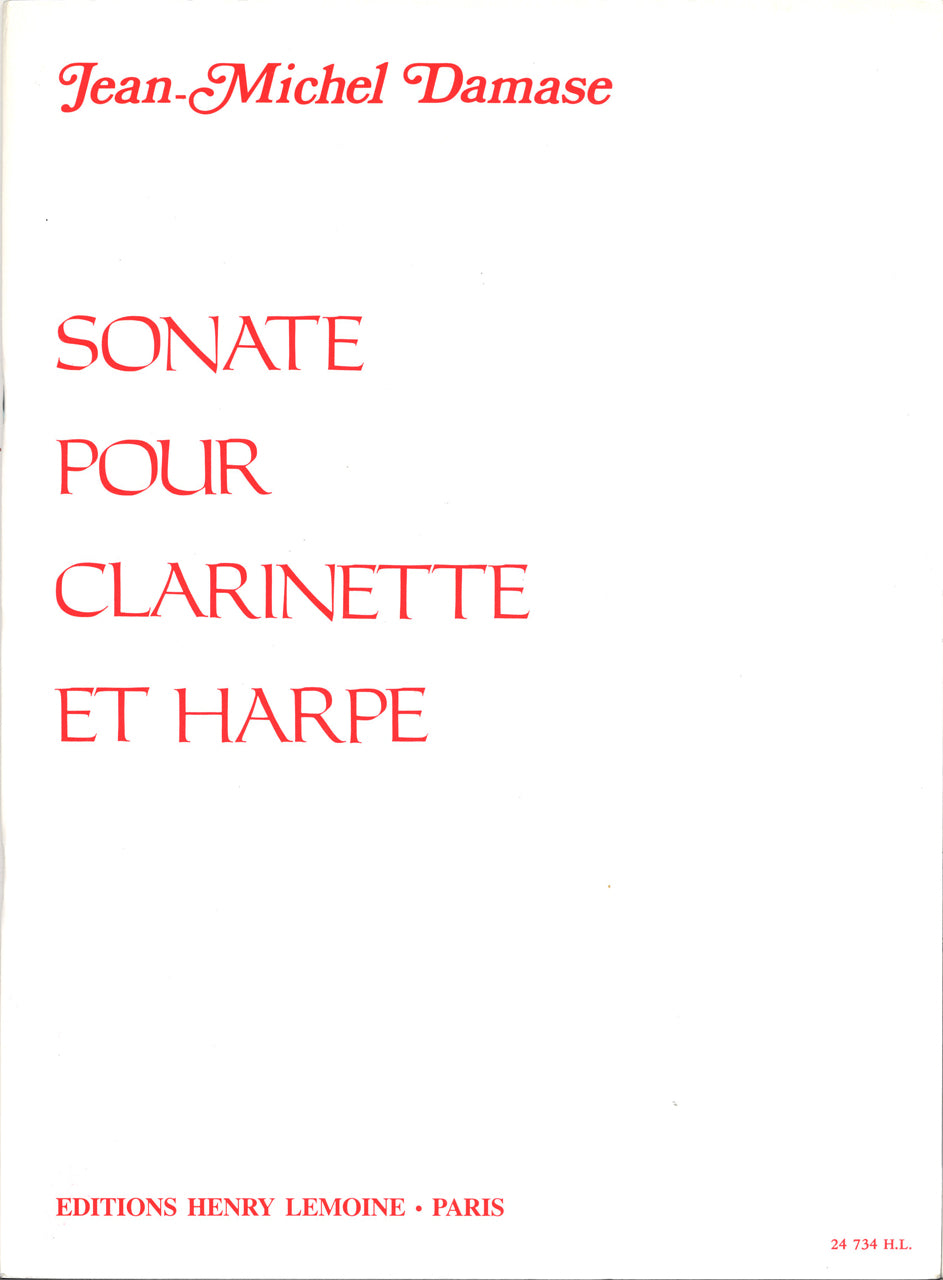 Damase, Sonate (Cl,Hrp) (Lemoine)